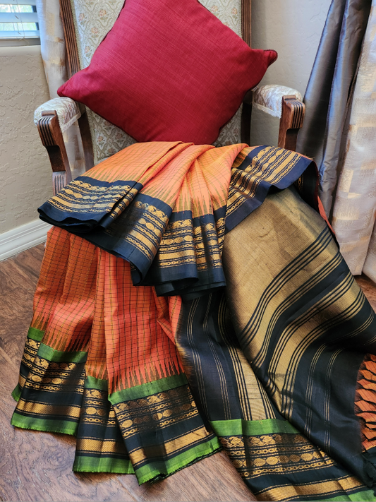 Orange Silk Gadwal