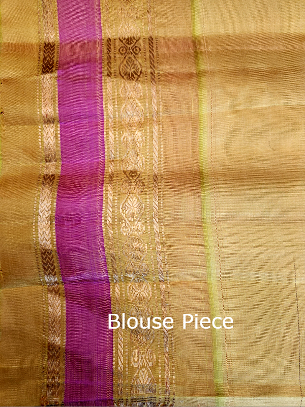 Purple Indigo Gadwal Silk