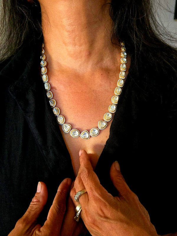 Timeless Moissanite String and Earring Set