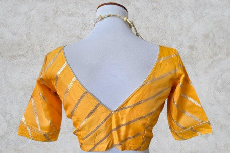 Silk Gold Blouse - Yellow
