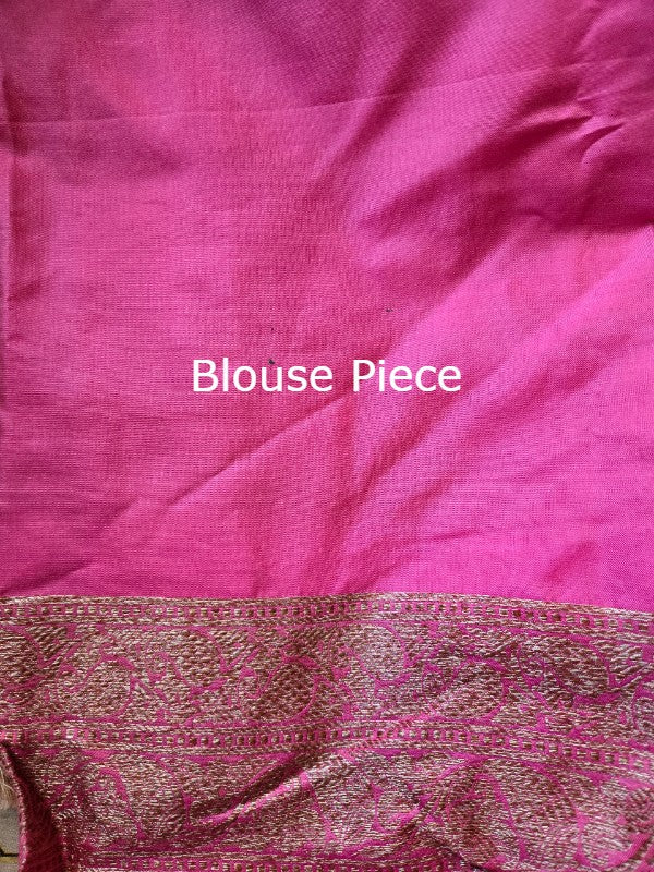 Ivory katan Brocade Banarsi