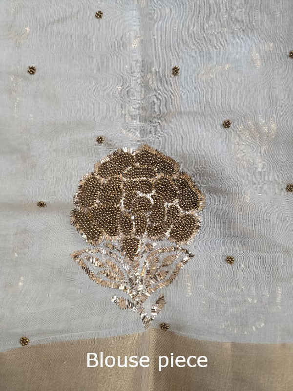 Chanderi Moti & Kamdani Saree