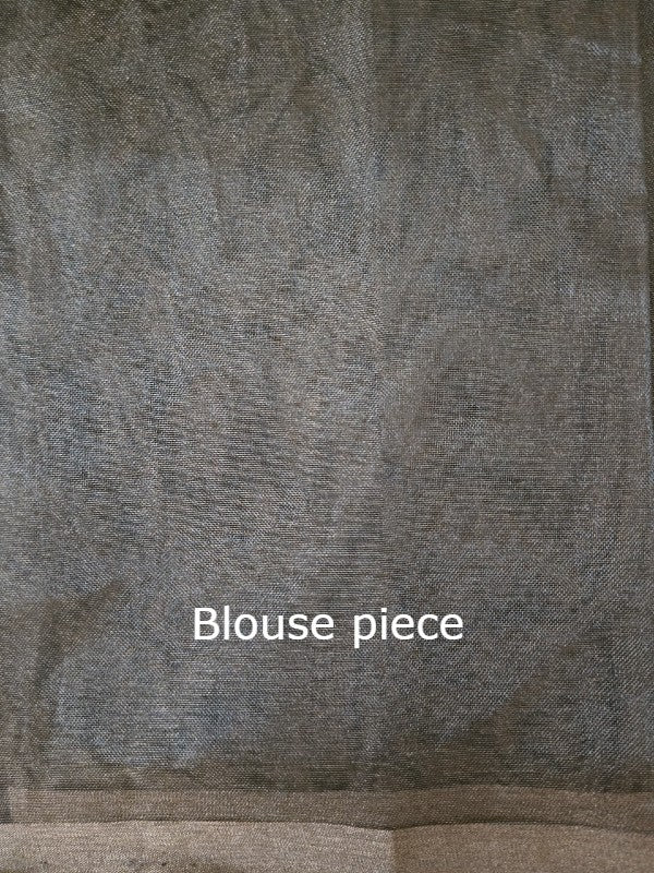 Moss-Mehendi Tissue Banarsi Saree