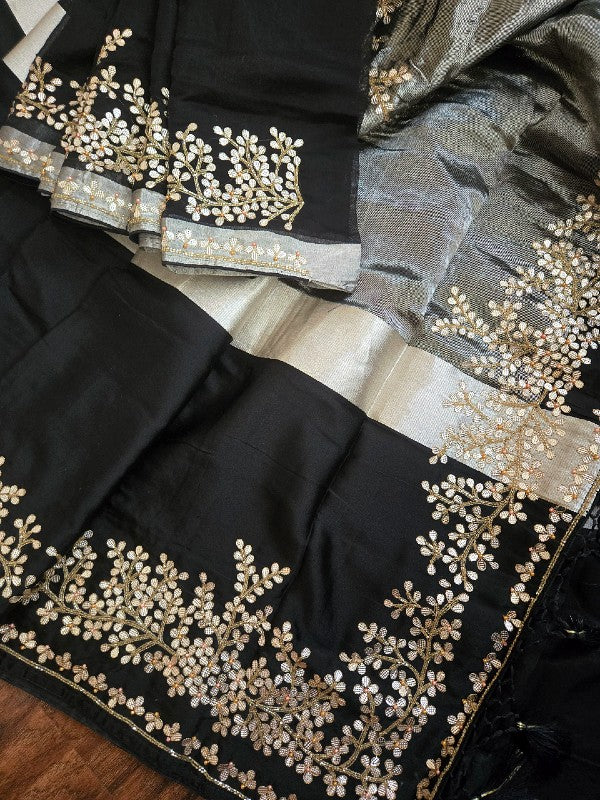 Chanderi Zardozi Saree