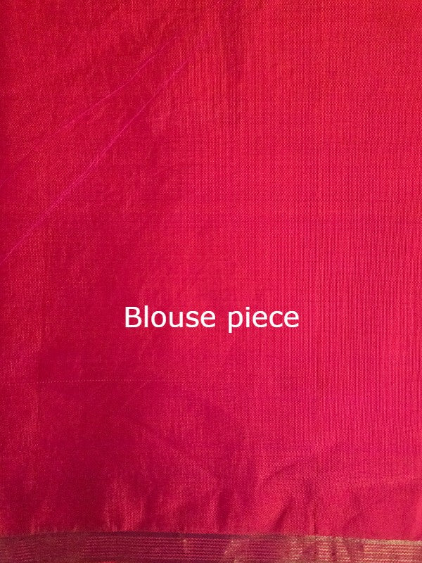 Block Zari Print Kanjivaram saree