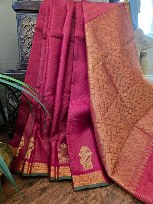 Vairaoosi Kanjivaram Silk Saree
