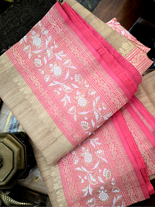 Tussar Silk Khadiyal Banarsi