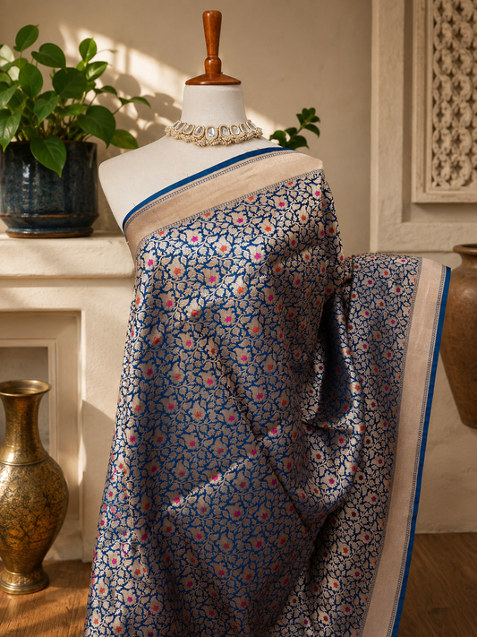 Katan Silk Vasikat Bricade Banarsi Saree
