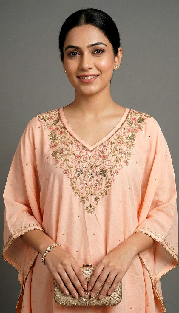 Velvet Anti-fit Zardozi Kaftan