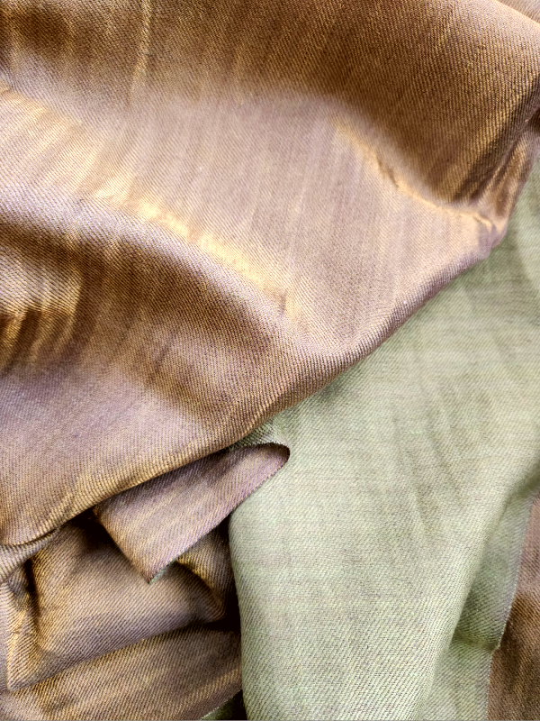 Pistachio Gold Pashmina Woolen Reversible Stole