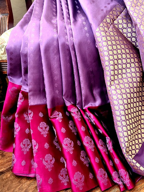 Mushroo Banarsi Silk Saree