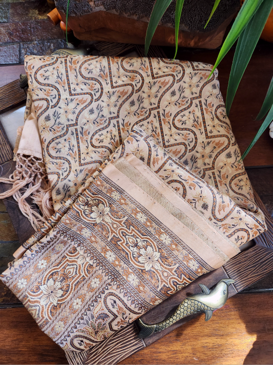 Jamawar Tanchoi Banarsi Silk Saree