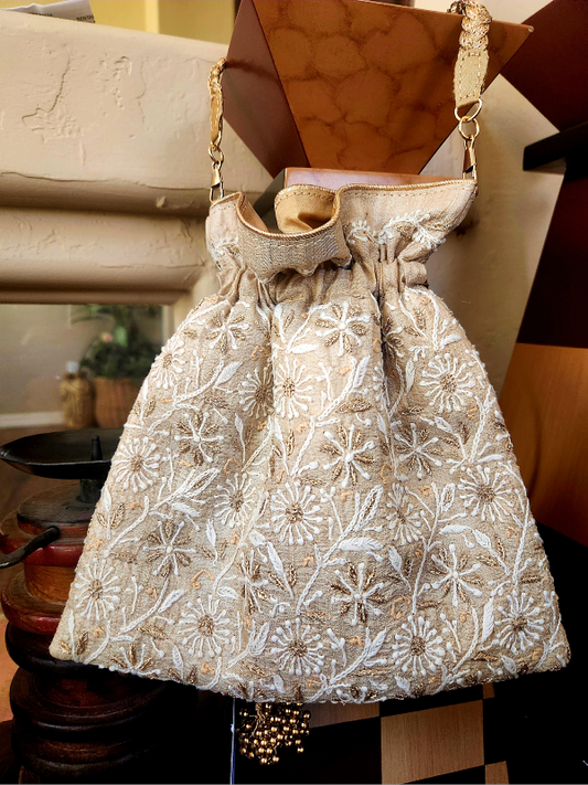 Natural Chikankari Potli