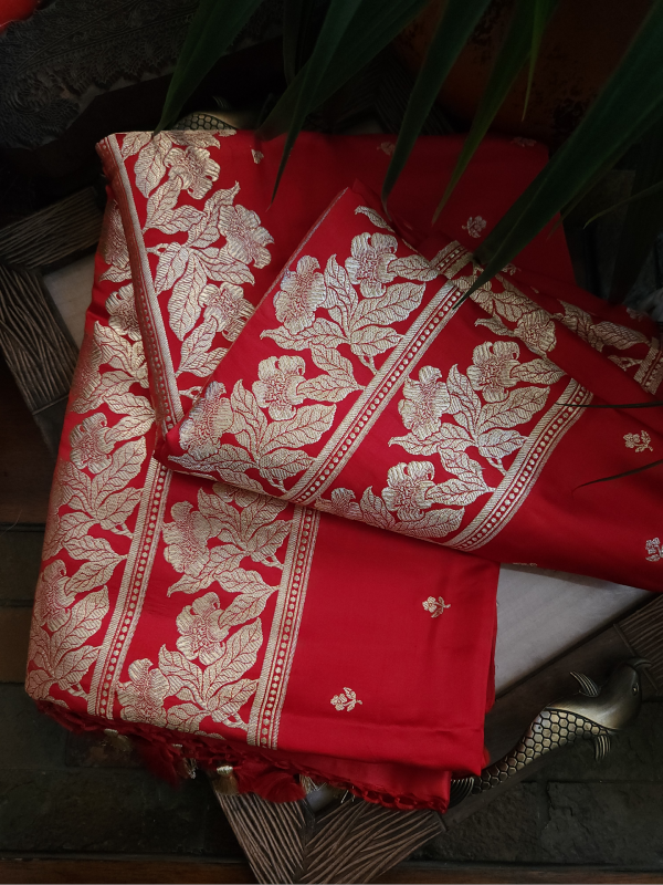 Double Twisted Katan Banarsi saree