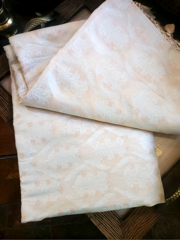 Ivory Sona Rupa Katan Banarsi Saree