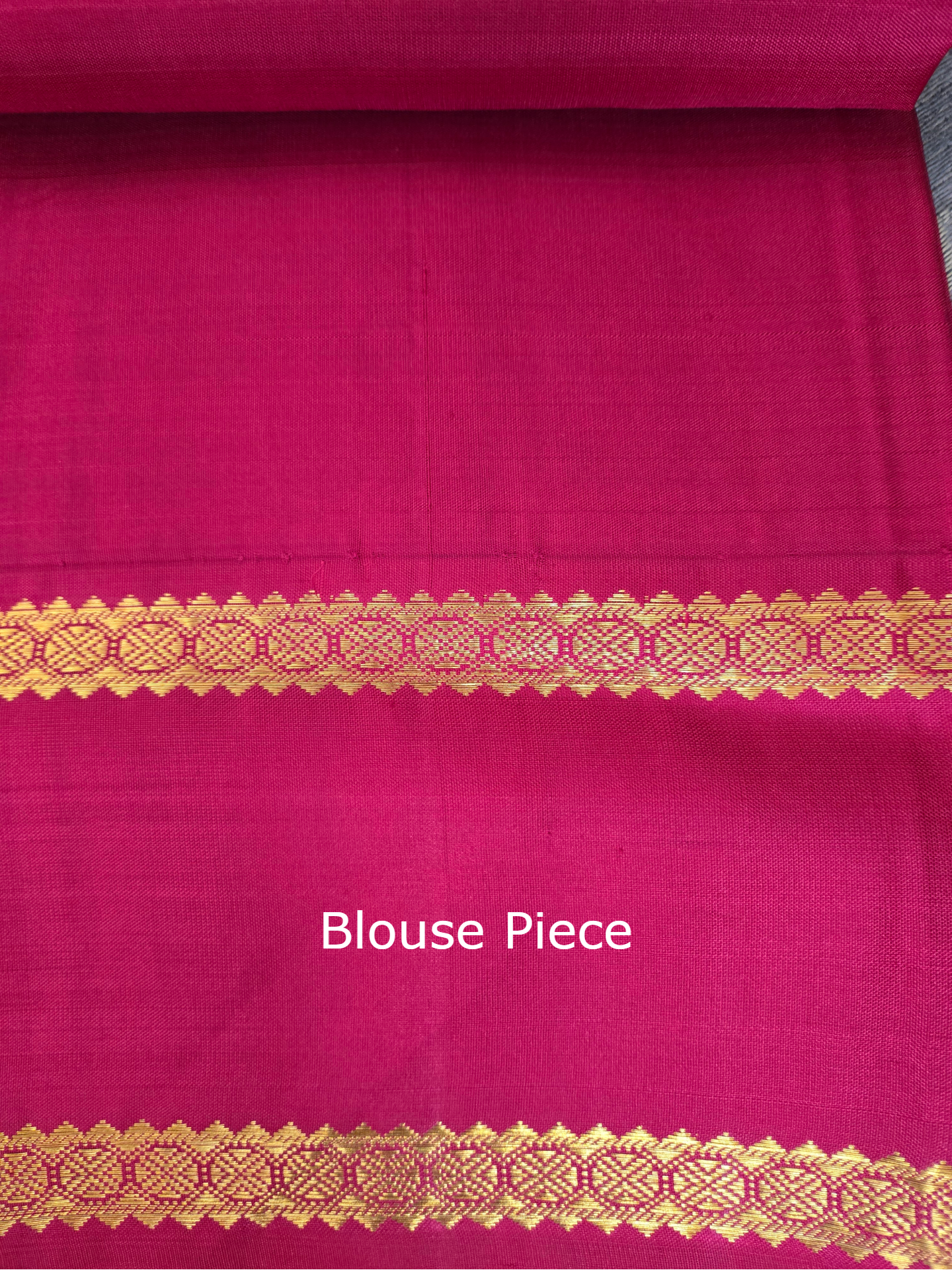 Ivory Red Silk Kanjivaram Saree