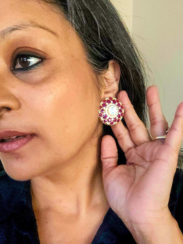 Oversized Moisannite Stud Earrings