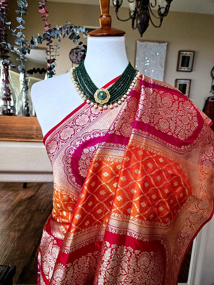 Rangkat Katan Banarsi Saree