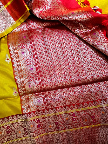 Haldi Kumkum Katan Banarsi Saree