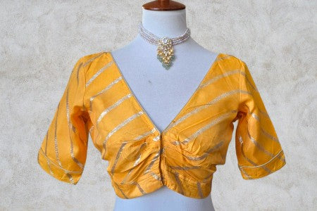 Silk Gold Blouse - Yellow