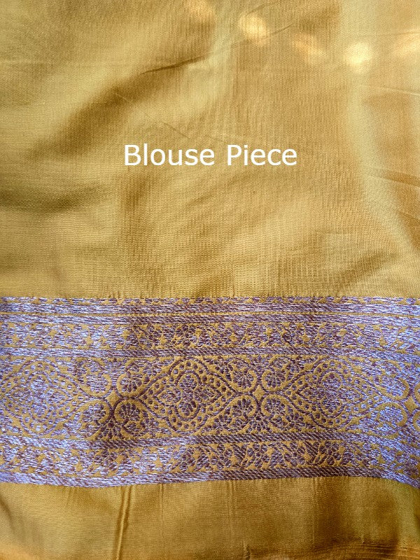 Purple Katan Brocade Banarsi