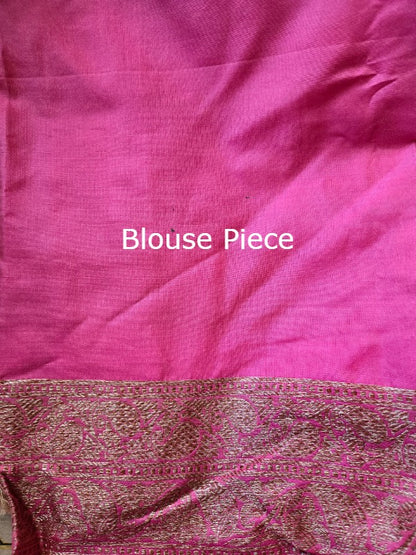 Ivory katan Brocade Banarsi