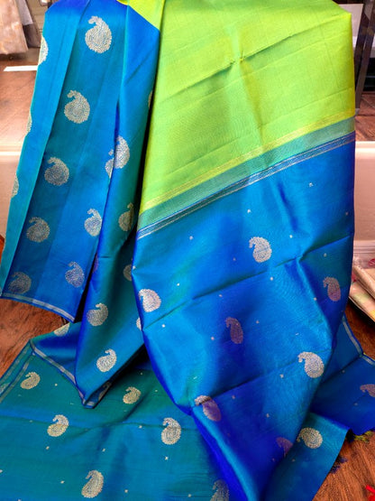 Half & Half Concept Silk kanjivaram Saree