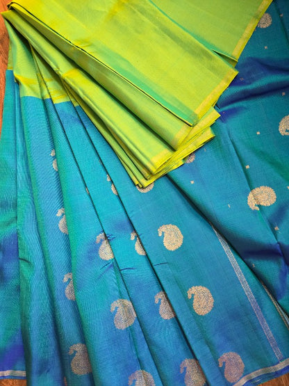 Half & Half Concept Silk kanjivaram Saree