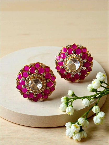 Oversized Moisannite Stud Earrings
