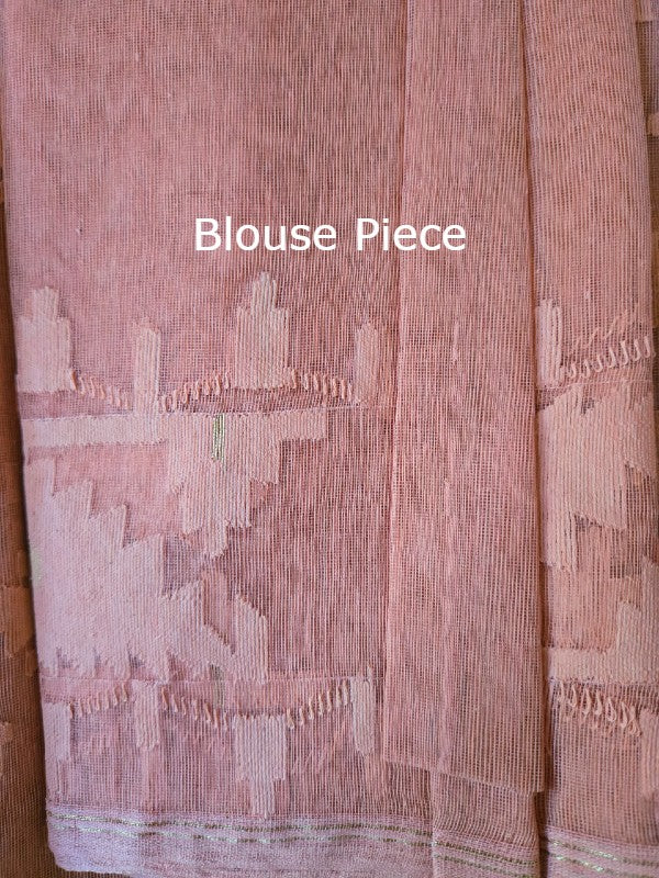 Brick Nude Cotton Dhakai Jamdani