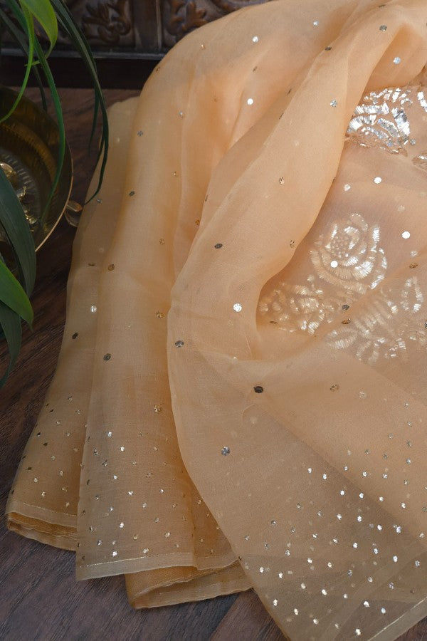 Pure Organza Kaamdani Saree