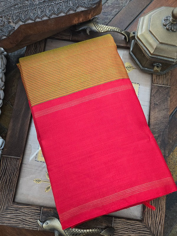 Striped Contemporary Kanjivaram Silk Saree