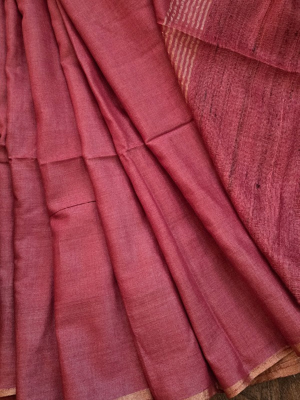 Beet Munga Silk Saree