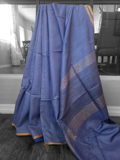 Cloud Blue Munga Silk Saree