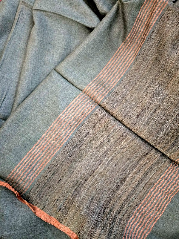 Tea Green Munga Silk Saree