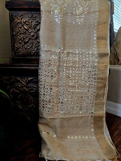 Gachi Tussar Kamdani Saree