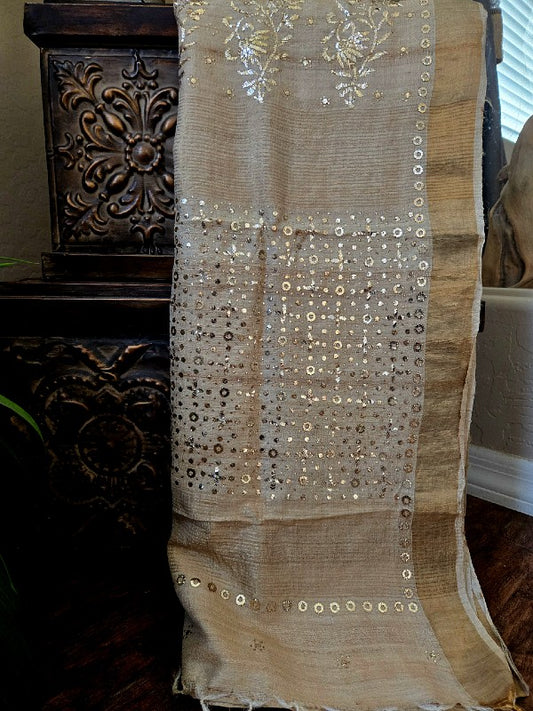 Gachi Tussar Kamdani Saree
