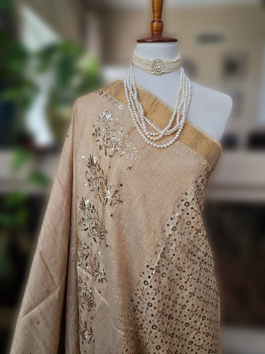 Gachi Tussar Kamdani Saree