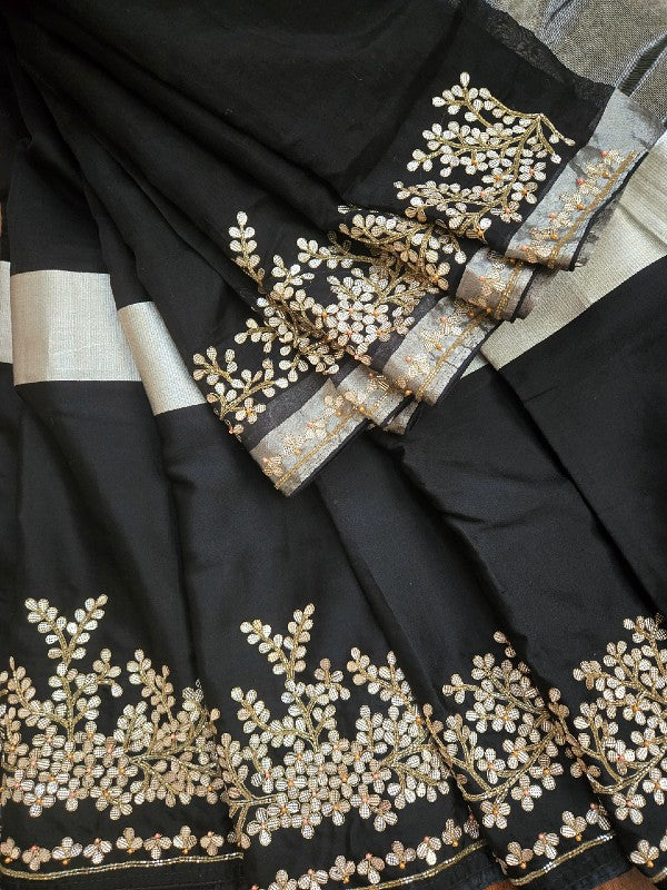 Chanderi Zardozi Saree