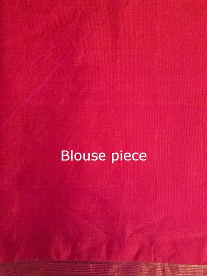 Block Zari Print Kanjivaram saree