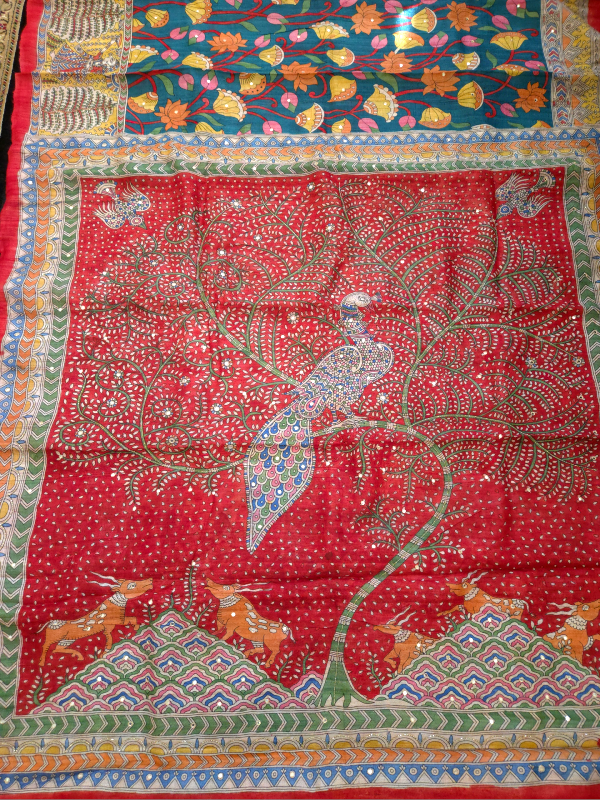 Tussar Matani Pachedi Kalamkari Saree