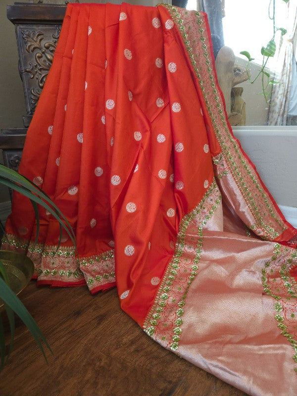 Zardozi on Banarsi Saree
