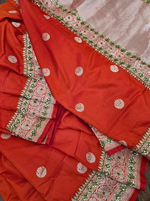 Zardozi on Banarsi Saree