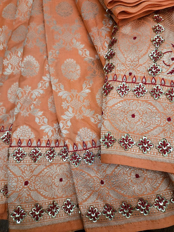 Zardozi on Banarsi Saree