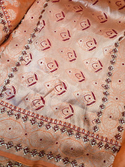 Zardozi on Banarsi Saree