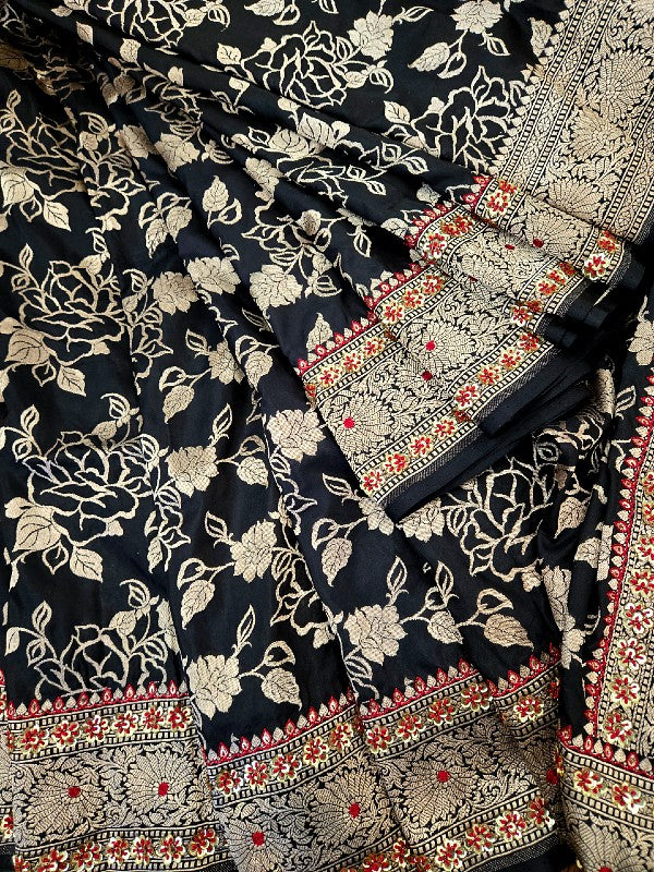 Zardozi on Banarsi Saree