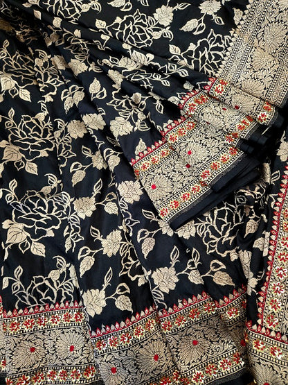 Zardozi on Banarsi Saree