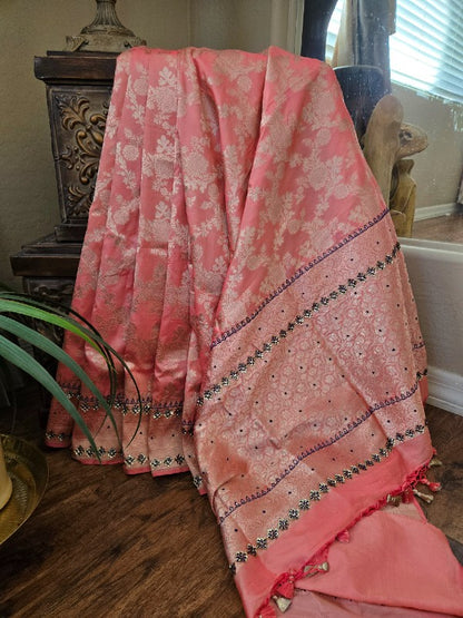 Zardozi on Banarsi Saree