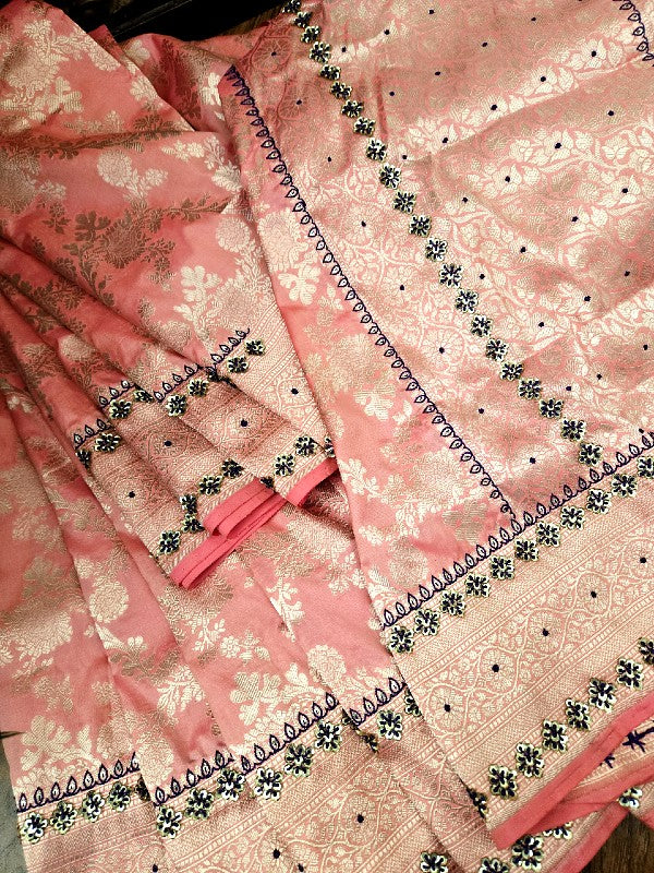 Zardozi on Banarsi Saree