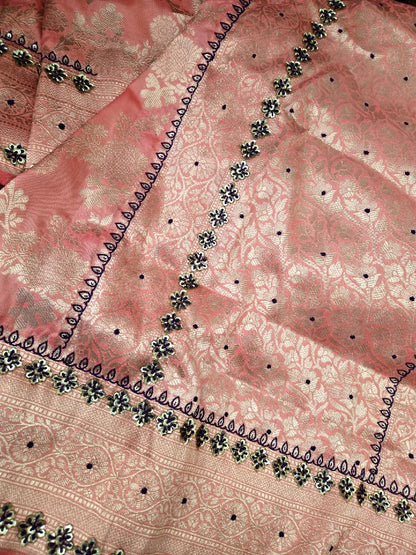 Zardozi on Banarsi Saree